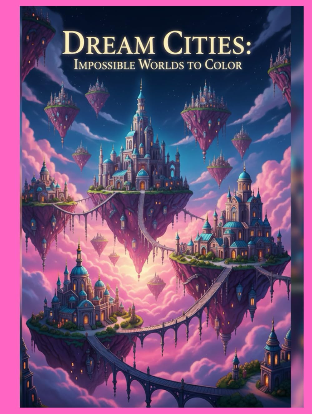 Dream Cities: Impossible Worlds to Color