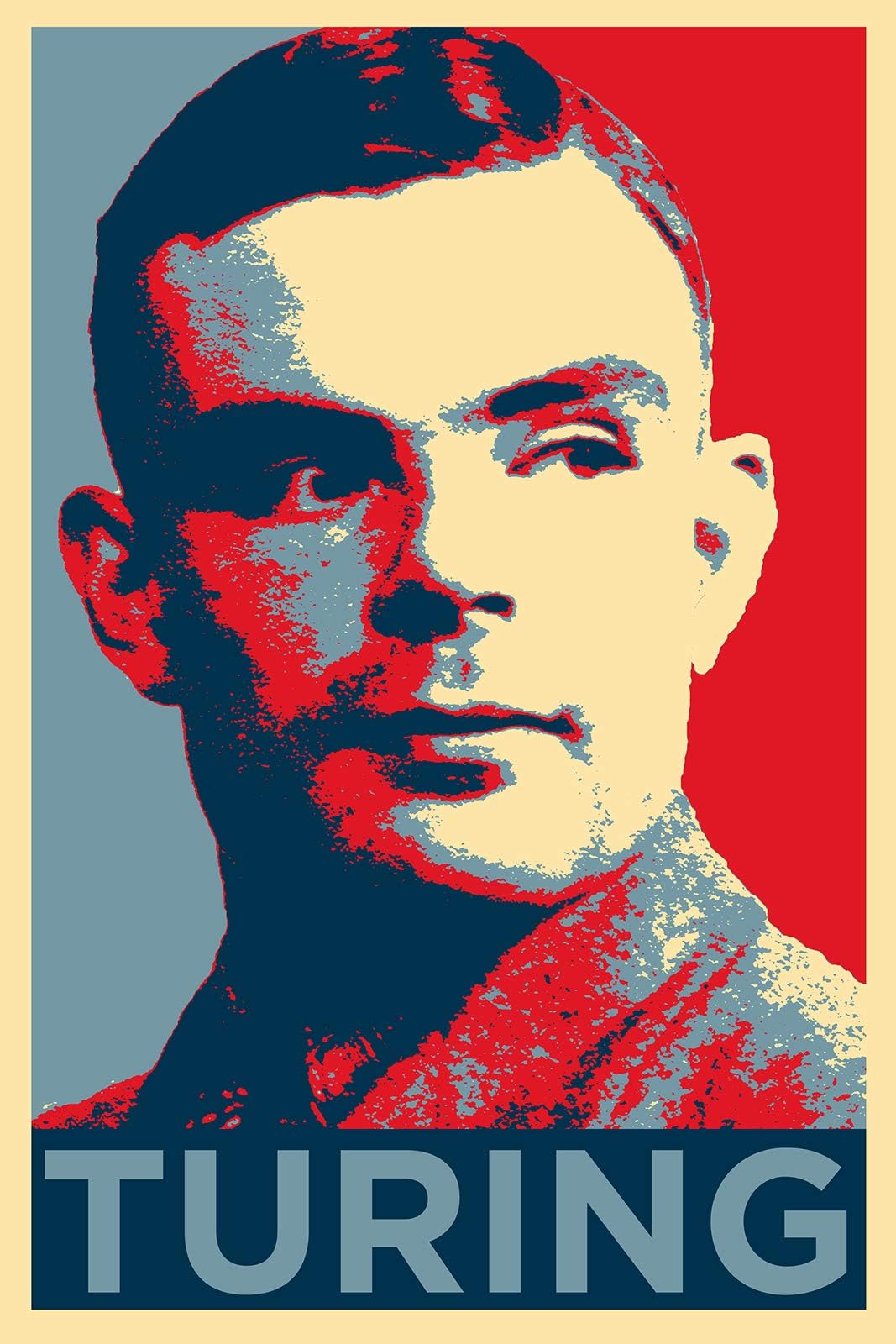 Introspective Chameleon Alan Turing Art Print 'Hope' Photographic Poster - Unique Art Gift - Size: 12 x 8 Inches