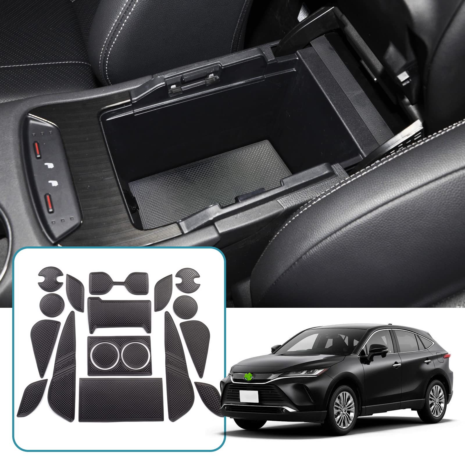 Amazon | ruiya 新型 トヨタ ハリアー 80系 専用 ポケットマット PU