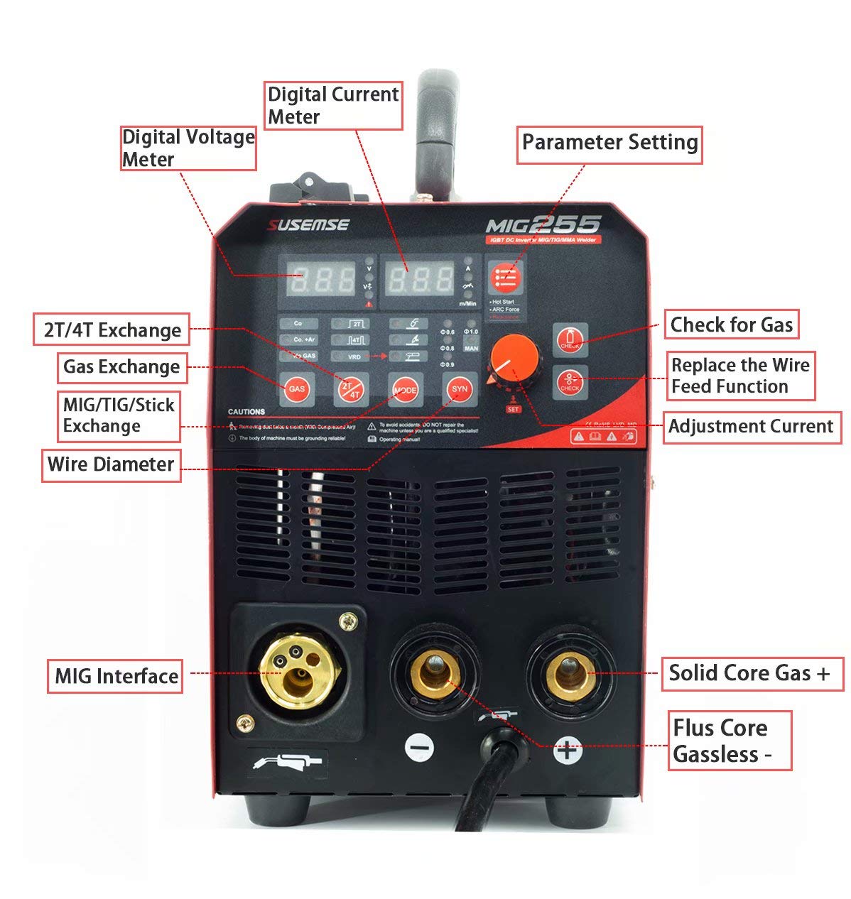 Buy TOSENBA 3 in 1 Combo MIG Welder MIG/TIG/ARC Welder 200A Welding