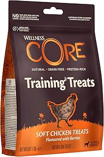 Wellness CORE Training Treats Huhn & Beeren, 170 g, sanfte Hundeleckerli, ohne Zuckerzusatz, getreidefrei, mit hohem Fleischanteil, perfekt fürs Training product image