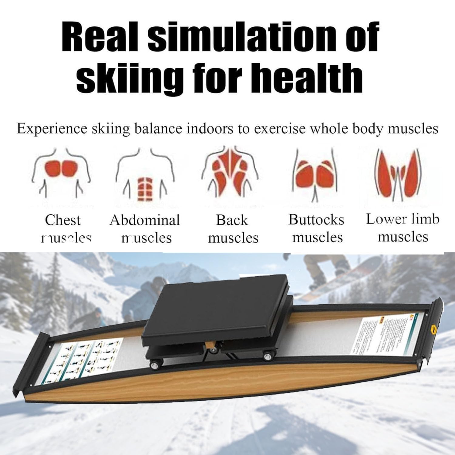 Macchina Simulatore di Sci Machine per la Casa Ski Machine Cross Trainer 3d Allenatore di Snowboard Attrezzo l'allenamento Gambe Per L'equilibrio Corporeo simulatori di sci Indoor