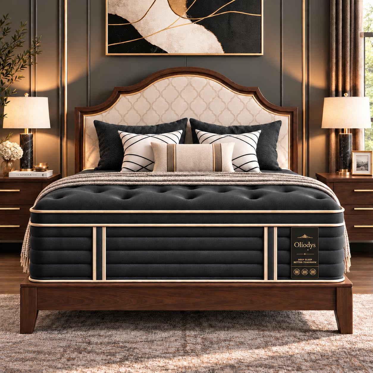 Full Size Mattress, 12 Inch Hybrid Spring Mattress, Medium Firm