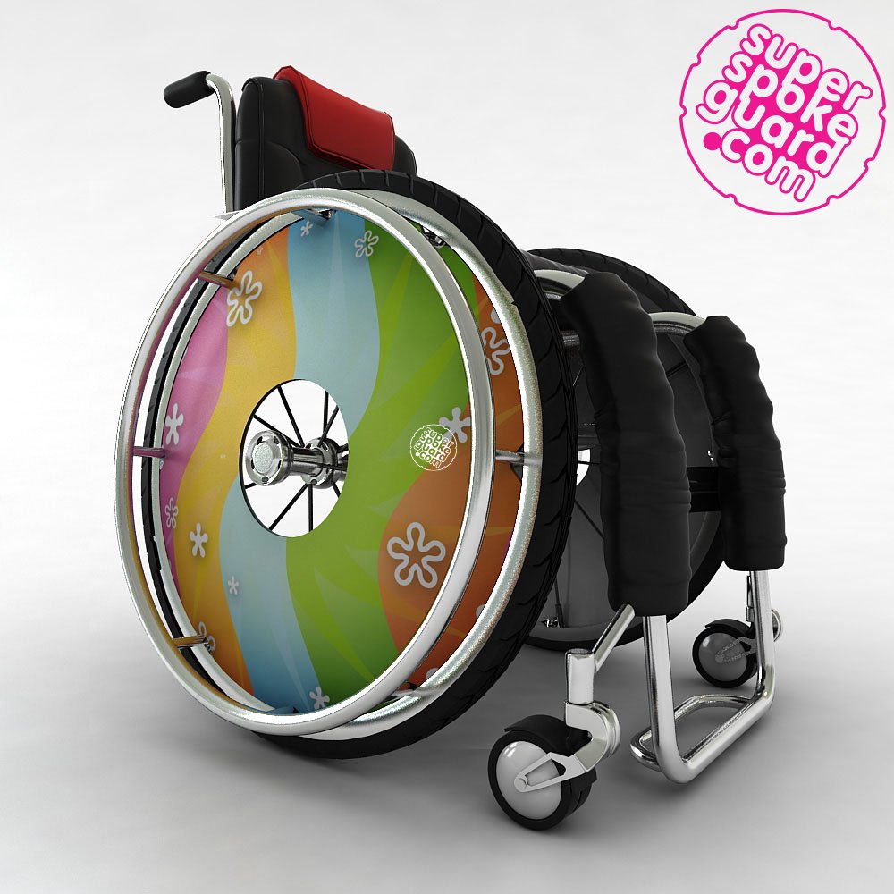 20'' Protectores de radios para sillas de ruedas A-075 (par)