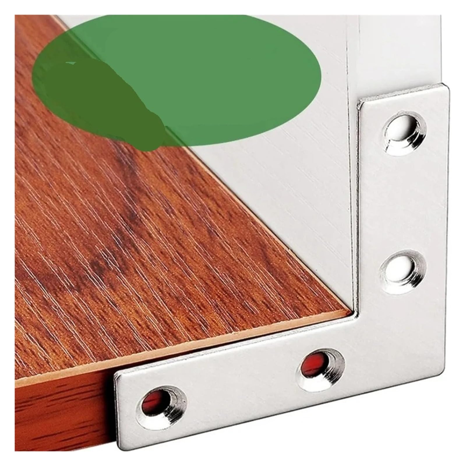 Soporte de esquina en forma L, soportes ángulo recto, conector marcos madera, fijación muebles, Metal for armarios mesa Adatto per ripiani e supporti(L60-10PCS)