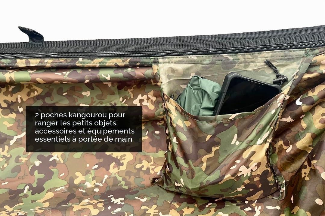 DD Hammocks MC Hamac de camping léger double couche camouflage pour randonnée et bushcraft, installation facile