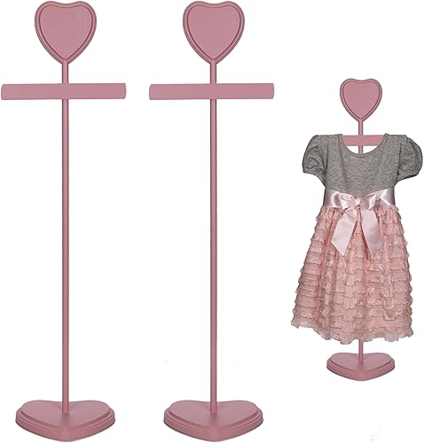 Soporte para vestido y atuendo en forma de corazón Decoraciones de baby shower para niña o niño Juego de perchas de madera maciza ensambladas a Soporte para vestido y atuendo en forma de corazón Decoraciones de baby shower para niña o niño Juego de perchas de madera maciza ensambladas a