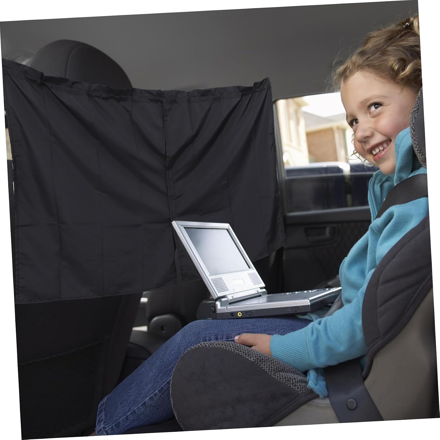 MAGICLULU Removable Car Privacy Partition Curtain Shade Breathable Black Sunshade for Travel Camping and Family Blocks Sunlight and Enhances Privacy Vehicle Interior