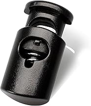 DYZD Plastic Cord Lock End Spring Stop Toggle Stoppers Heavy Duty Cord Lock for Lanyard,luggage,clothing,backpack and various kinds of outdoor and gym products(10PCS,Black)