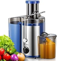 Vista 13 de Qcen - Exprimidor de jugo, extractor centrífugo de 800 W con tolva de alimentación ancha de 3 pulgadas para frutas y verduras, fácil de limpiar