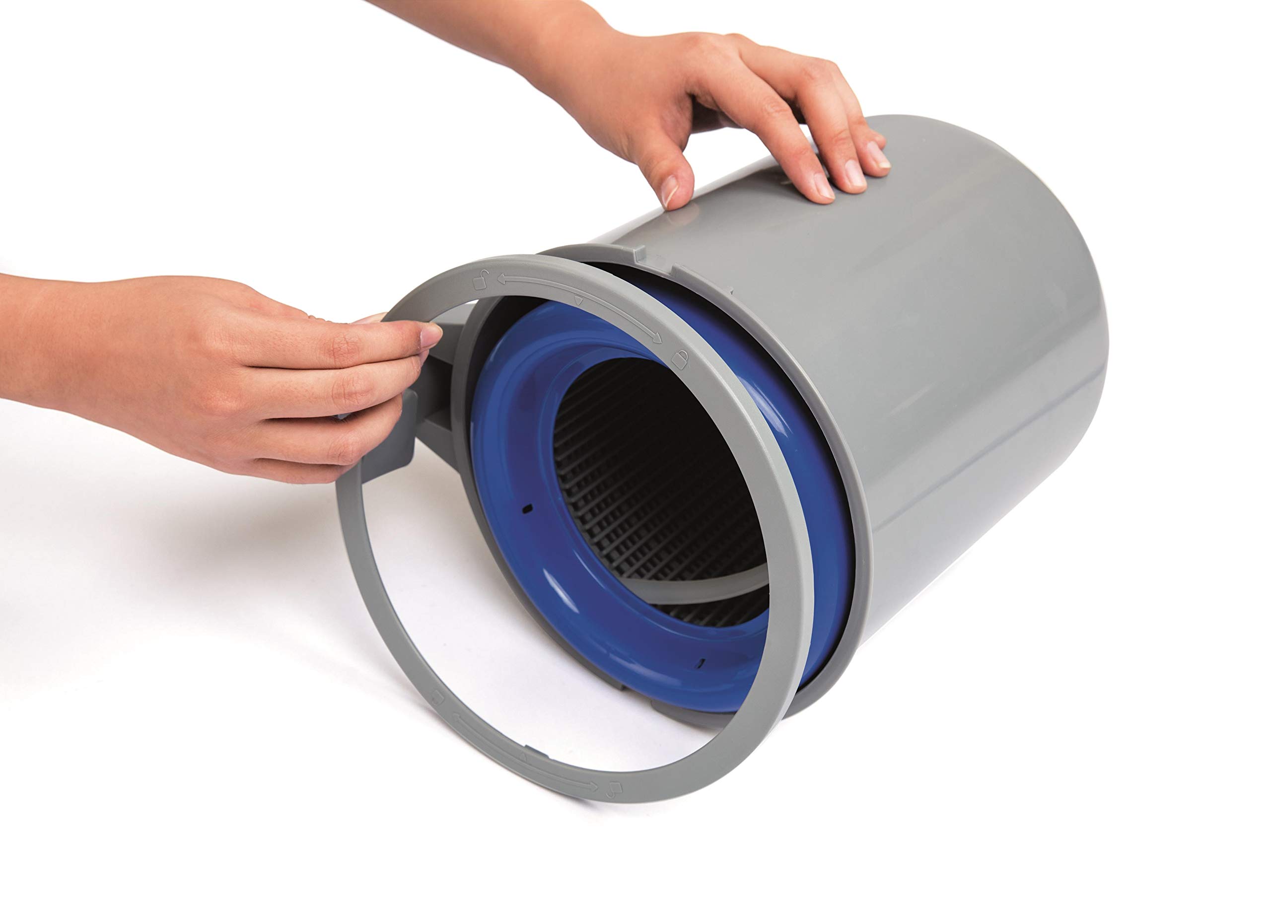 Bestway 58237 Kit d'entretien deluxe avec Skimmer de Surface, Tête de Balai Aspirateur, Tuyau 7,5 M et Épuisette