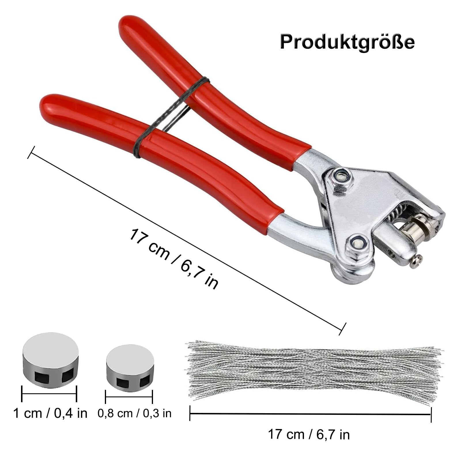 Kit di Pinze per Sigilli, Pinze per Guarnizioni in Acciaio 80 Pezzi, Ø 8, Ø 10, per Logistica, Contatori Dell'acqua