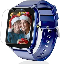 Relógio inteligente para crianças, meninas meninos smartwatch com 26 jogos câmera gravador de vídeo e player, pedômetro lanterna, livro de áudio