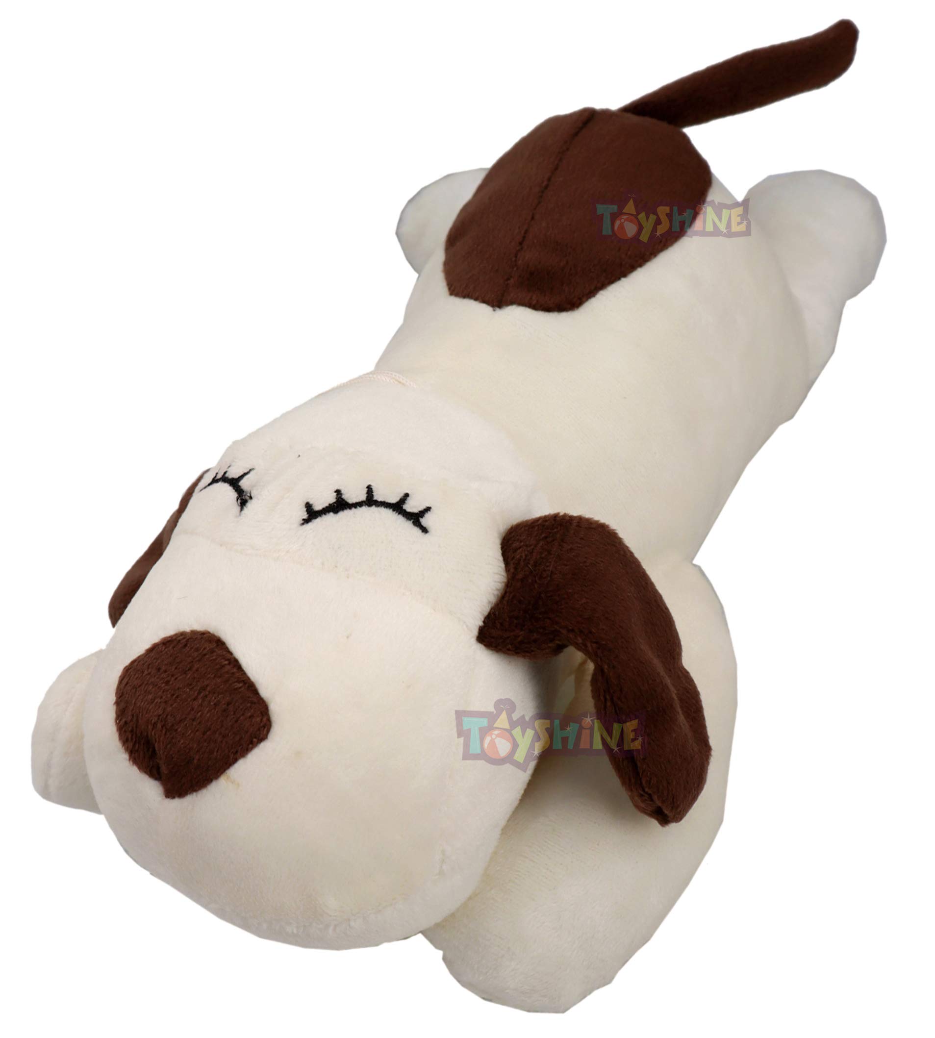 Toyshine Soft Toy for Kids Boy Girl Baby | Soft Feather Cotton Fabric, Sleeping Dog, Off White Brown, 24 Cms (B08RDTQ5CW) Amazon Price History, Amazon Price Tracker