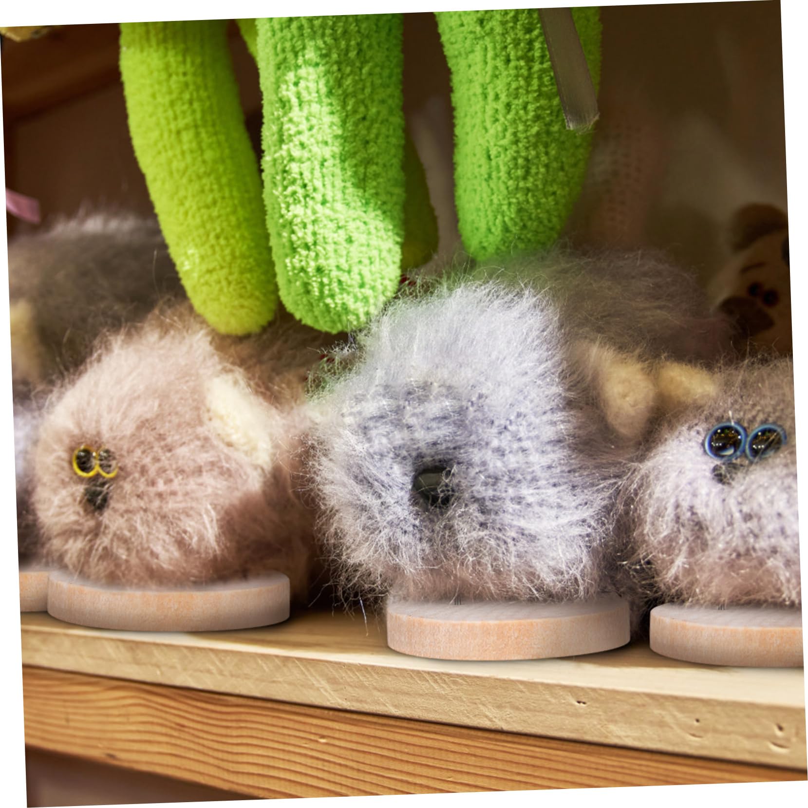 STOBOK 4 Sätze Puppenbasis Puppenständer Displayhalter Wiedergeborene Babypuppen Puppenwagen Puppenkleidung Puppenhauszubehör Puppennadel Miniatur Stehpuppe Hölzern 6 Stück * 4