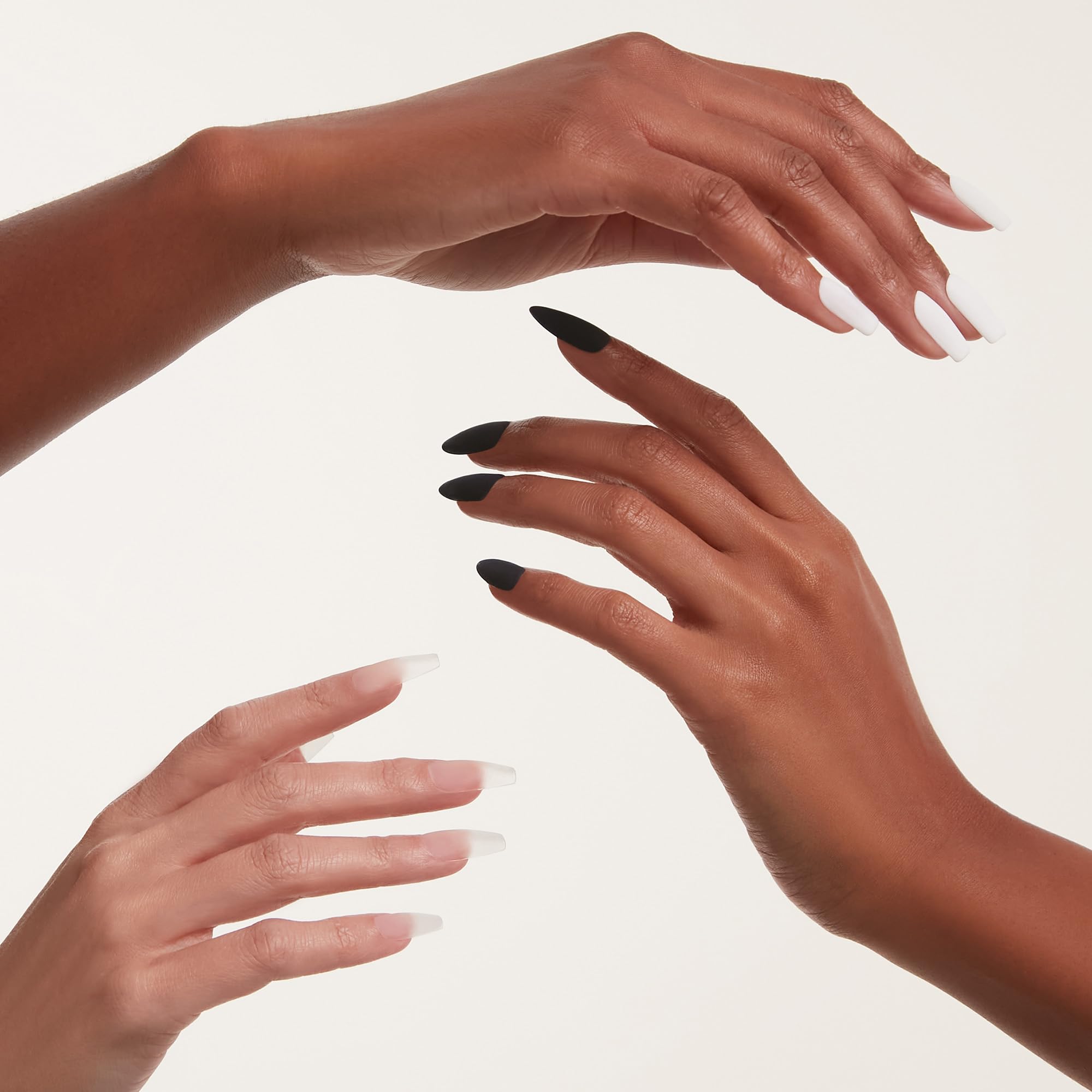 Mylee Juego de 3 esmaltes de uñas de gel – 3 x 10 ml – UV/LED SoakOff Nail Art Manicura Pedicura Salón y uso doméstico – Larga duración, mate y no se limpia + capa base, fácil de aplicar, sin astillas
