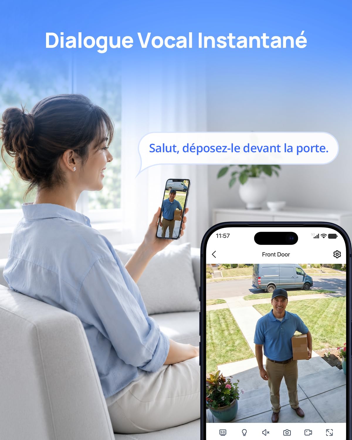 ANNKE 2.5K 4MP Camera Surveillance WiFi Exterieure sans Fil Solaire 2 Packs