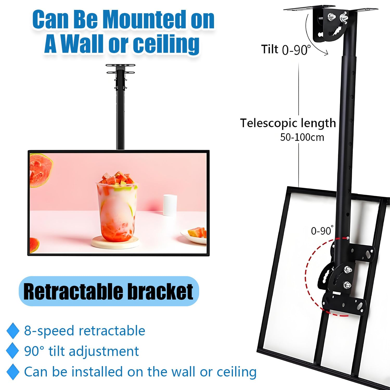 Tablero de menú retroiluminado LED con marco ultrafino, letrero iluminado para restaurantes, tiendas y cafeterías