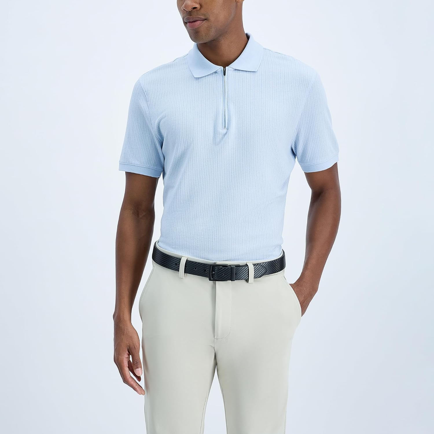 Haggar mens 2-in-1 Reversible Leather Belt for Dress Pants, Jeans, Khakis - Classic, Textured, Casual, Sport - Image 5