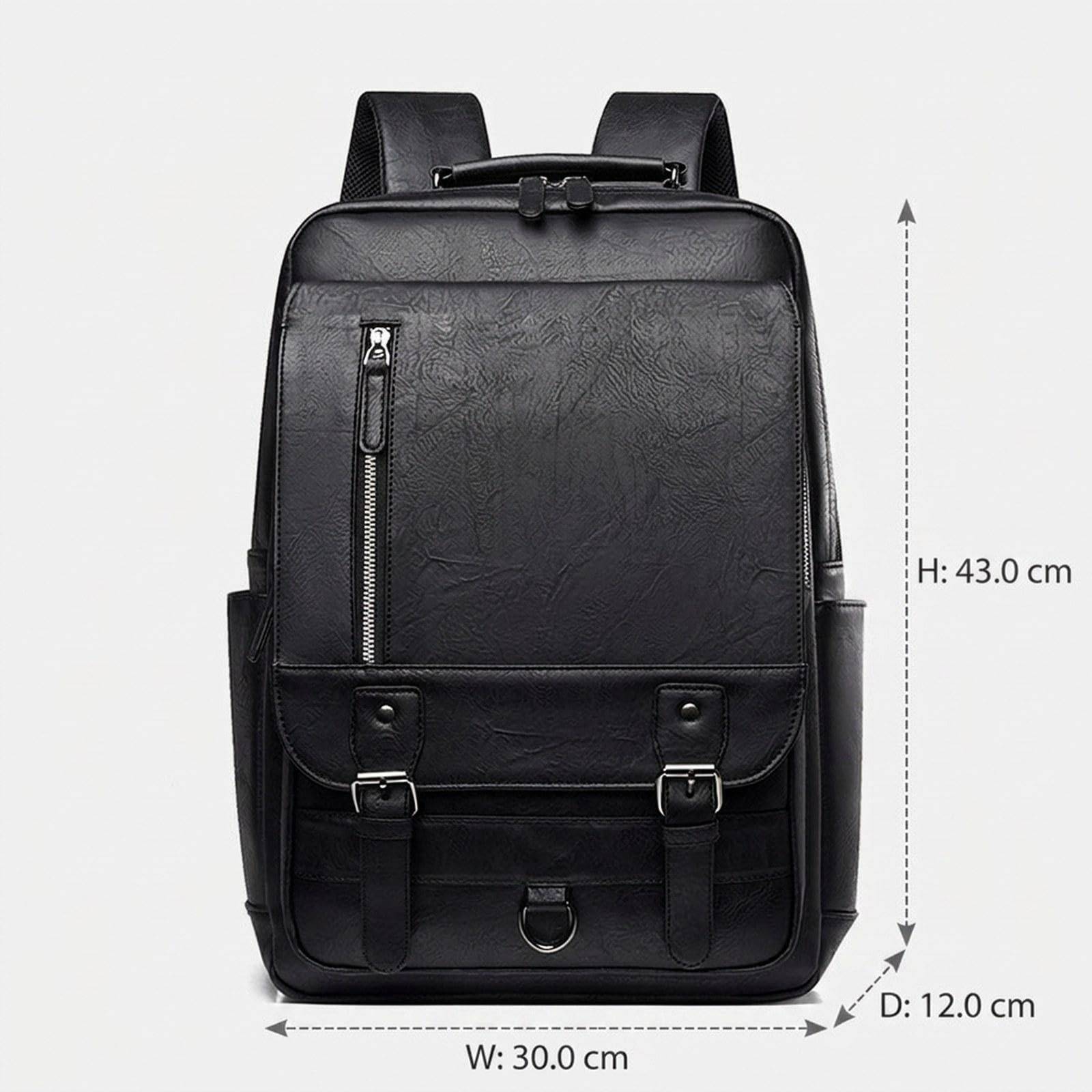 Zaino per Laptop, Versatile Borsa Da Lavoro Portatile per Campeggio, Viaggi, Lavoro E Attività All'aperto, Nero