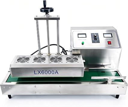 TECHTONGDA LX-6000 Continuous Induction Sealer Electromagnetic Bottle Cap Sealer Machine 20-80mm 220V