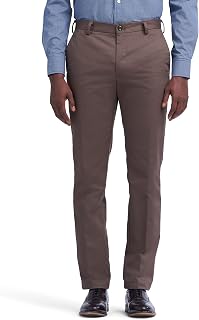 Men's Big & Tall American Chino Flat Front Extended Straight Fit Twill Pant