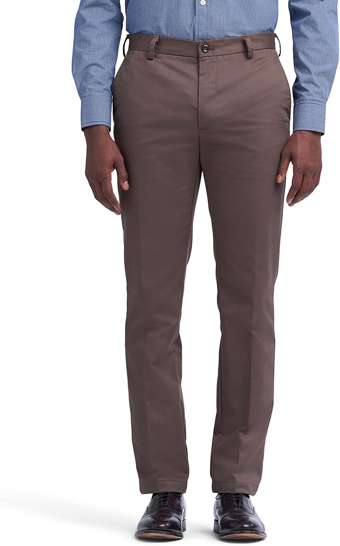 IZOD Men's American Chino Flat Front Straight Fit Pant