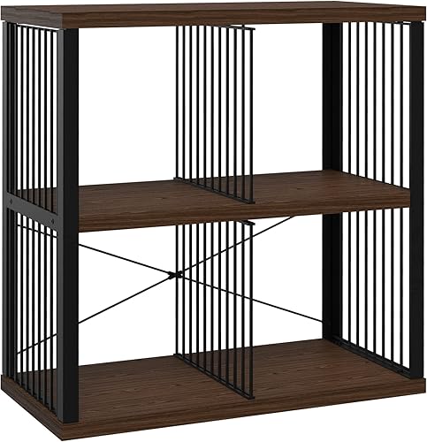 Miniatura 7 de ClosetMaid Estantería organizadora de almacenamiento de 6 cubos estante de almacenamiento marco de metal estantes de madera fácil montaje negronogal