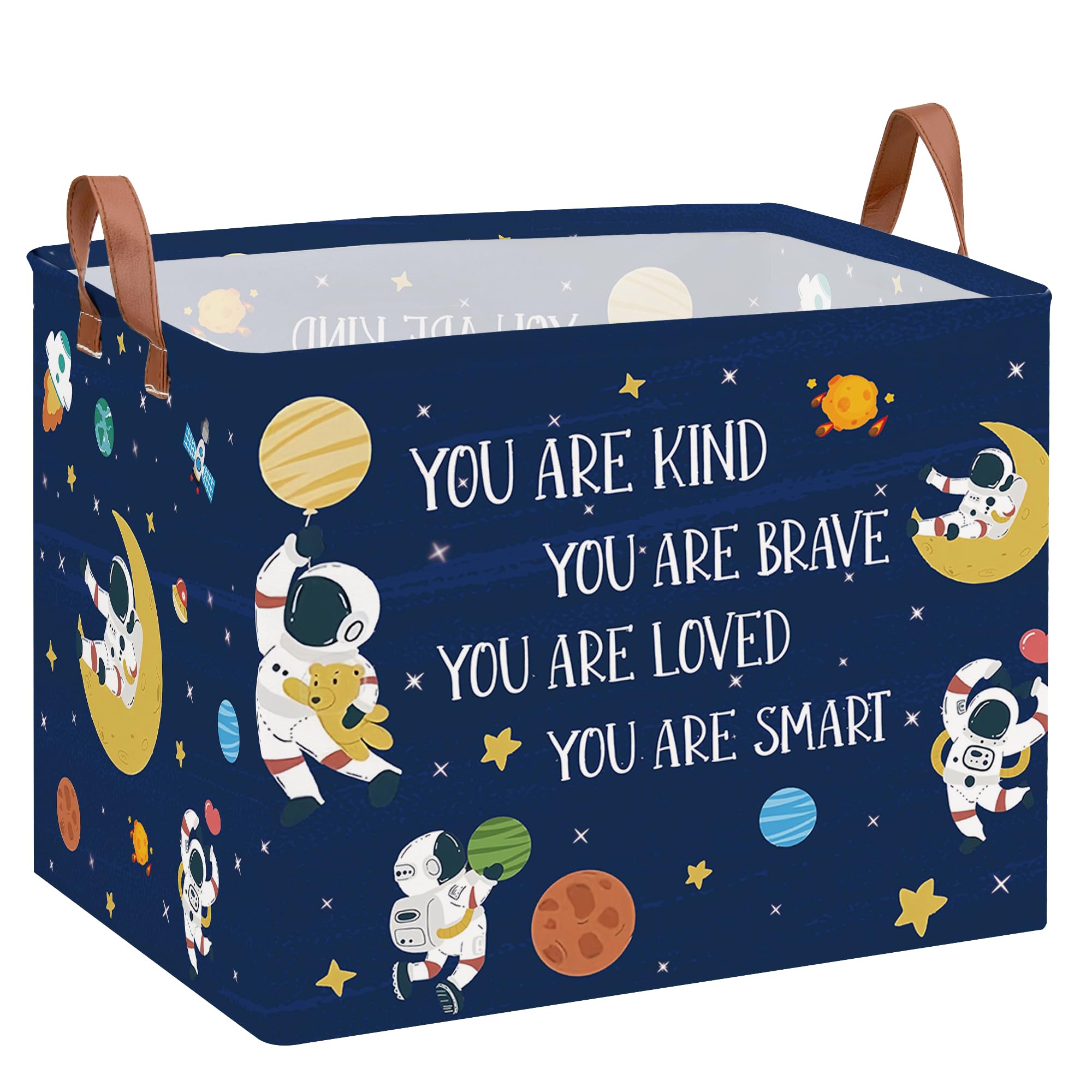 space nursery hamper laundry basket astronaut baby gift basket planets stars boy clothes book toy storage bin cute shelf basket organizer box room decor for home