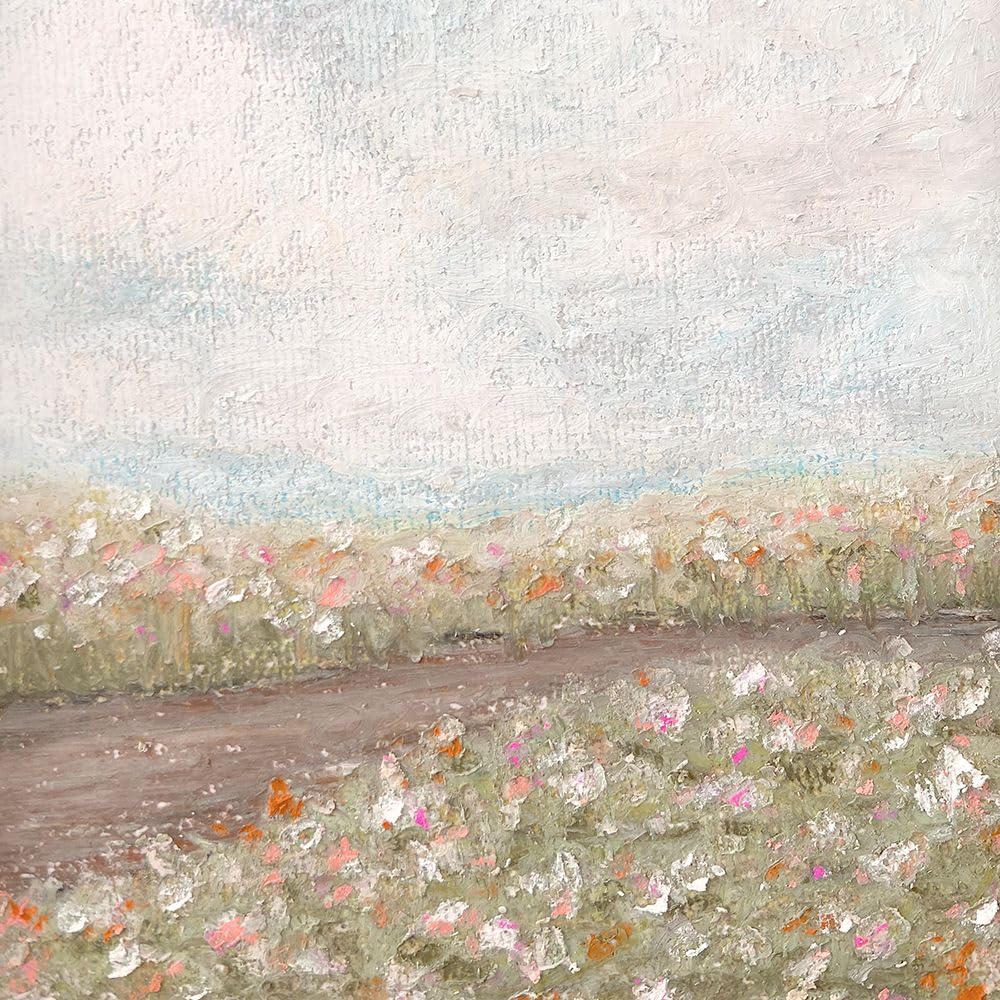 Pastelowy olej kwiatowy pola plakat wydruk - Leah Straatsma (24 x 24)