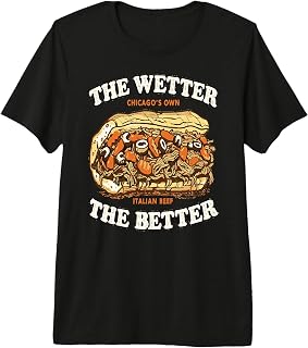 The Wetter The Better – Chicago Italian Beef Sandwich Premium Tri-Blend T-Shirt
