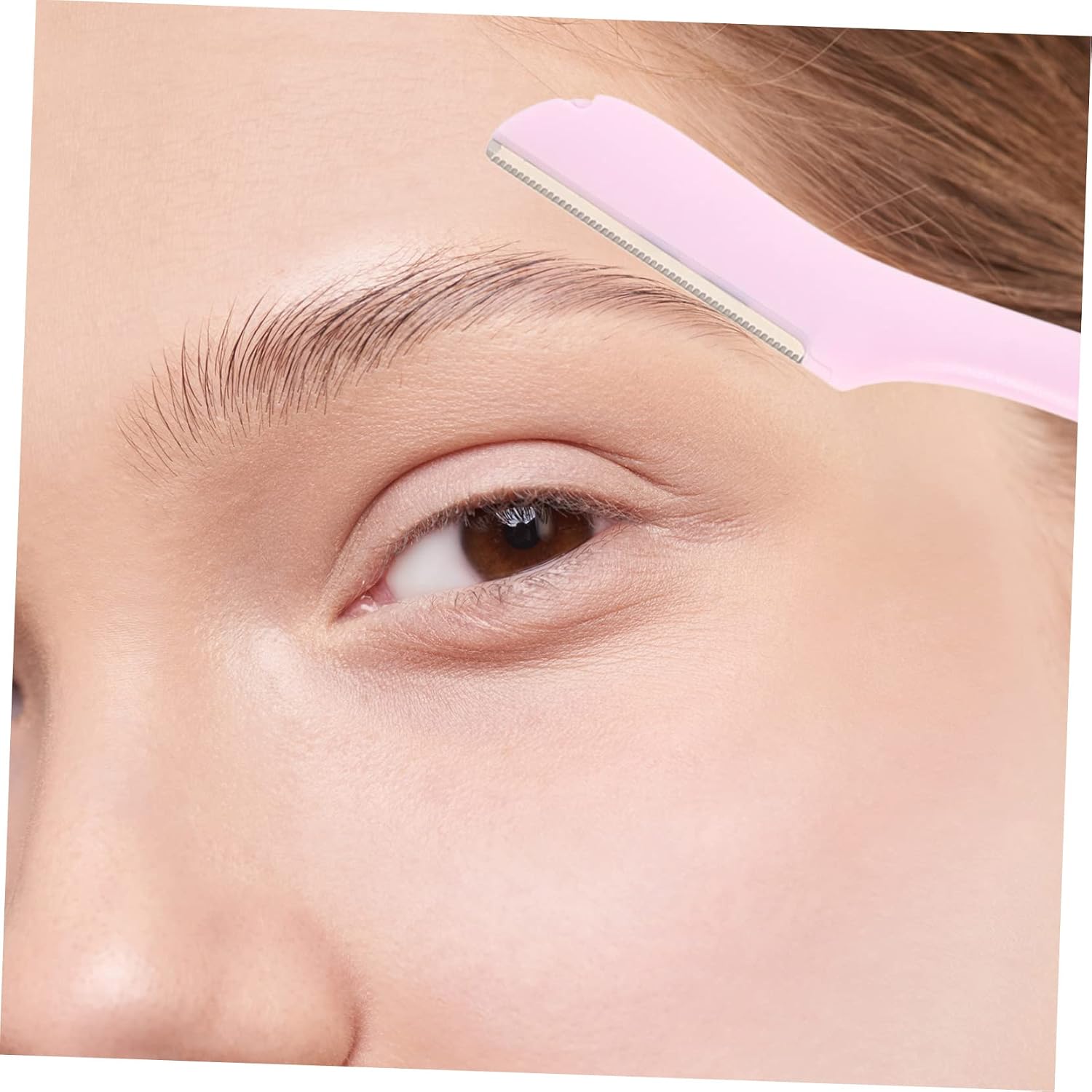 4pcs Rabbit Eyebrow Trimmer Set for Women, Plastic Facial Hair Razor