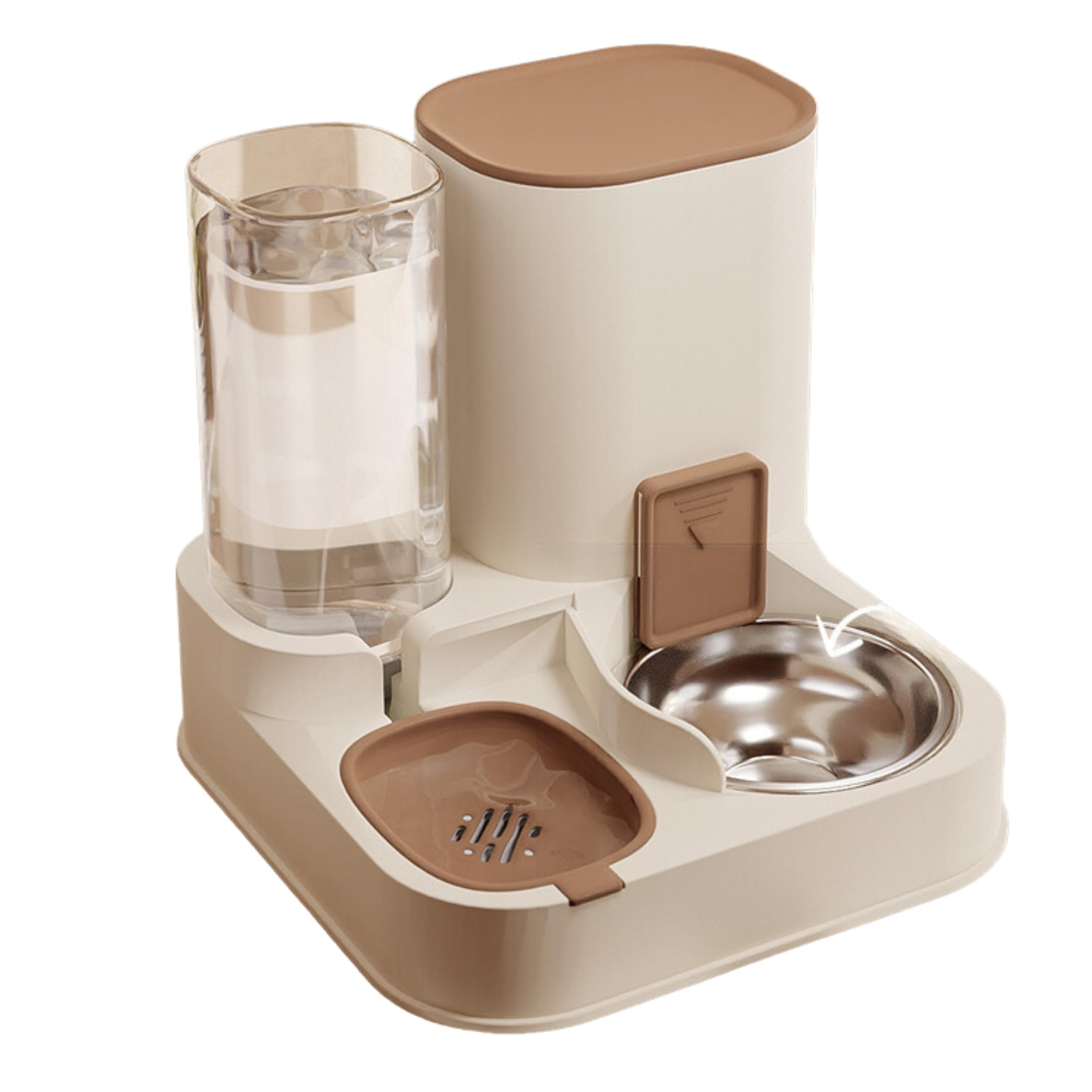 Comedero y Bebedero Gatos, Comedero y Bebedero Perros, Bebedero Gatos Automatico, Comedero Gato Automatico, Dispensador Comida Gatos, Alimentador Automatico Gatos, Dispensador Comida Perros, 2 en 1