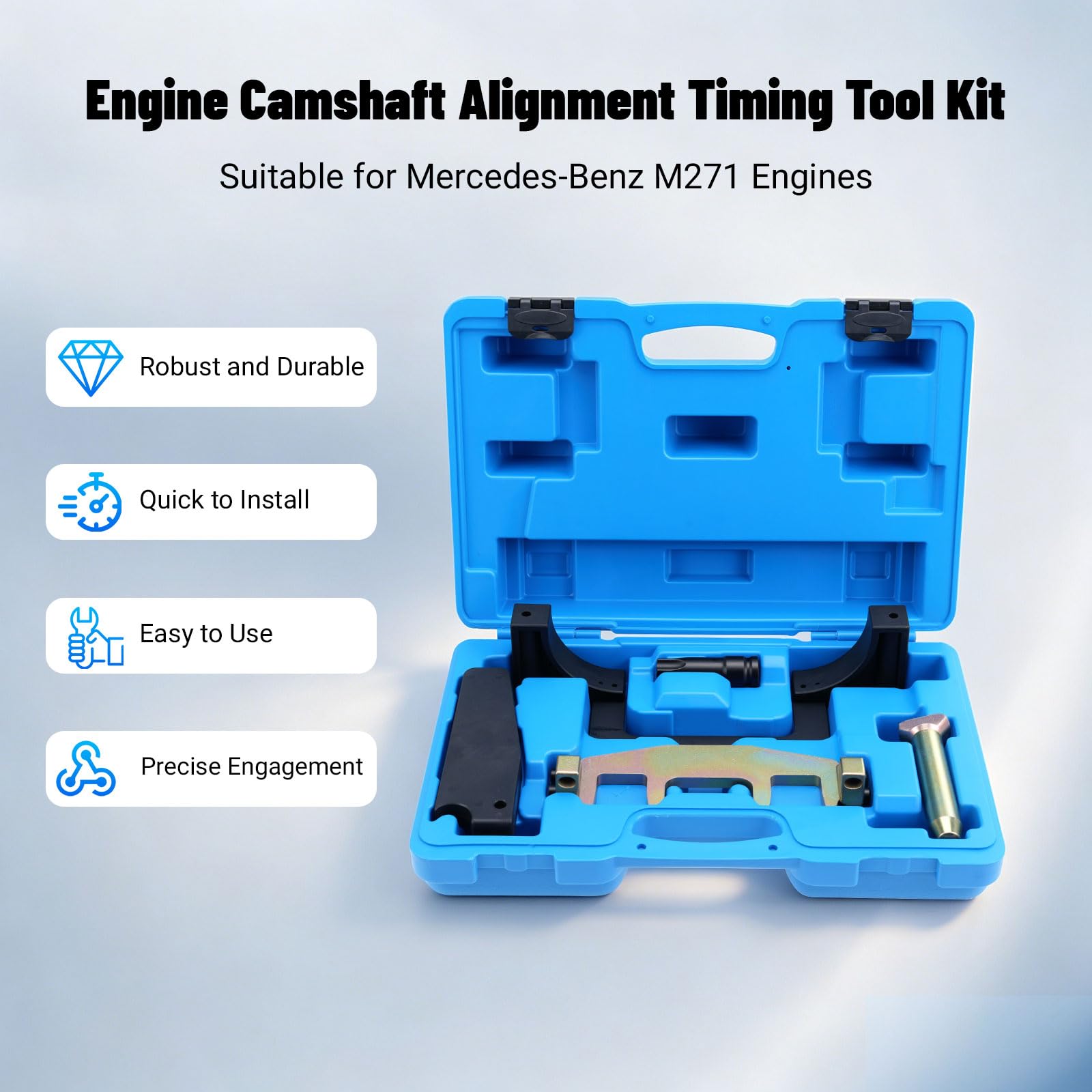 RUIZHI Kit d'Outils de Distribution Moteur, Outil de Calage des Arbres à Cames