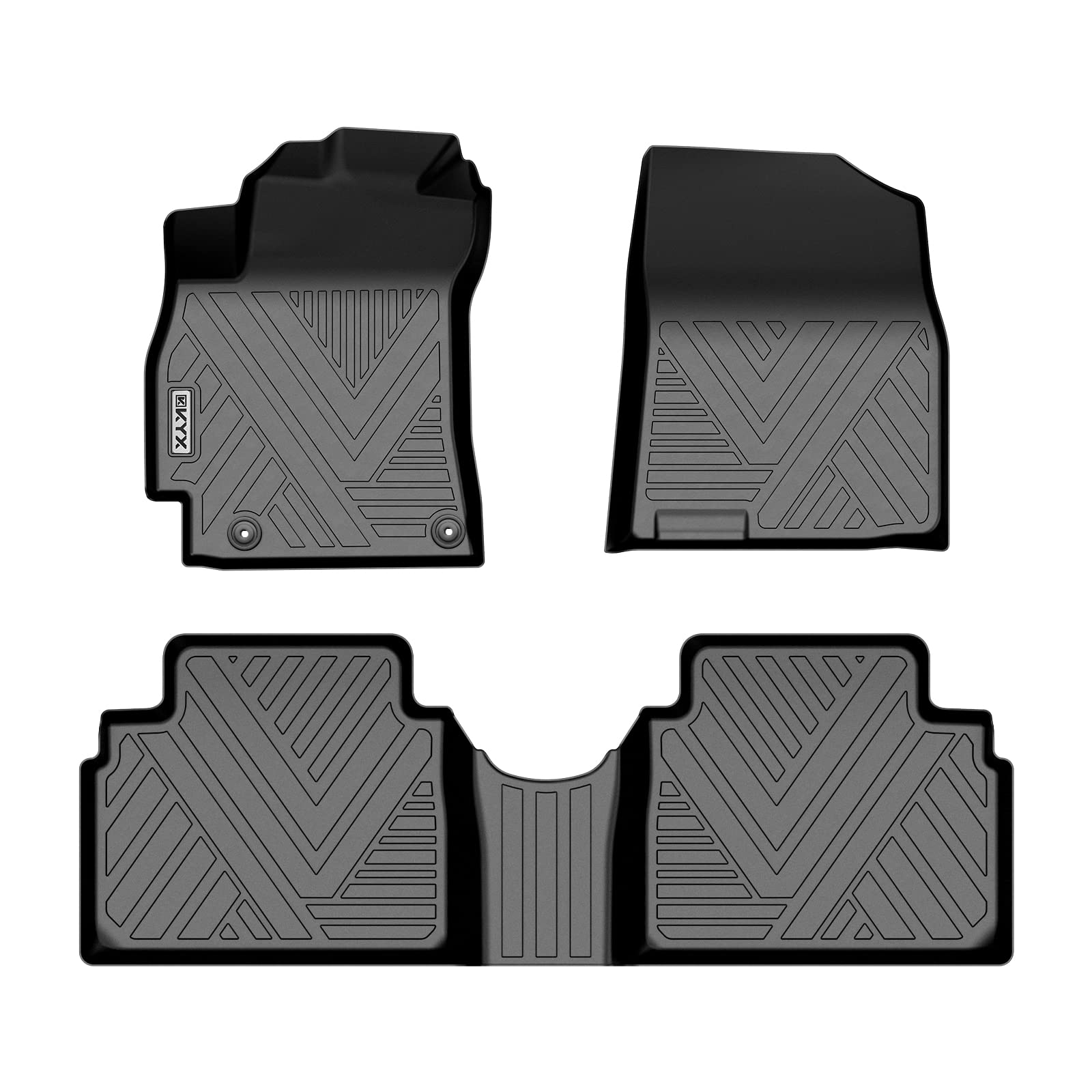 Photo 1 of KYX Floor Mats Fits for 2021 2022 2023 Elantra (Not Fits for Hybrid), All Weather Protection Floor Liners 1st and 2nd Row Front & Rear, Car Mats TPE Black 2021-2023 Elantra (Not for Hybrid)