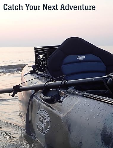 Miniatura 7 de BKC Brooklyn Kayak Company - Asiento y respaldo acolchado de espuma viscoelástica universal para kayak y pesca UH-PS223 con correas ajustables para