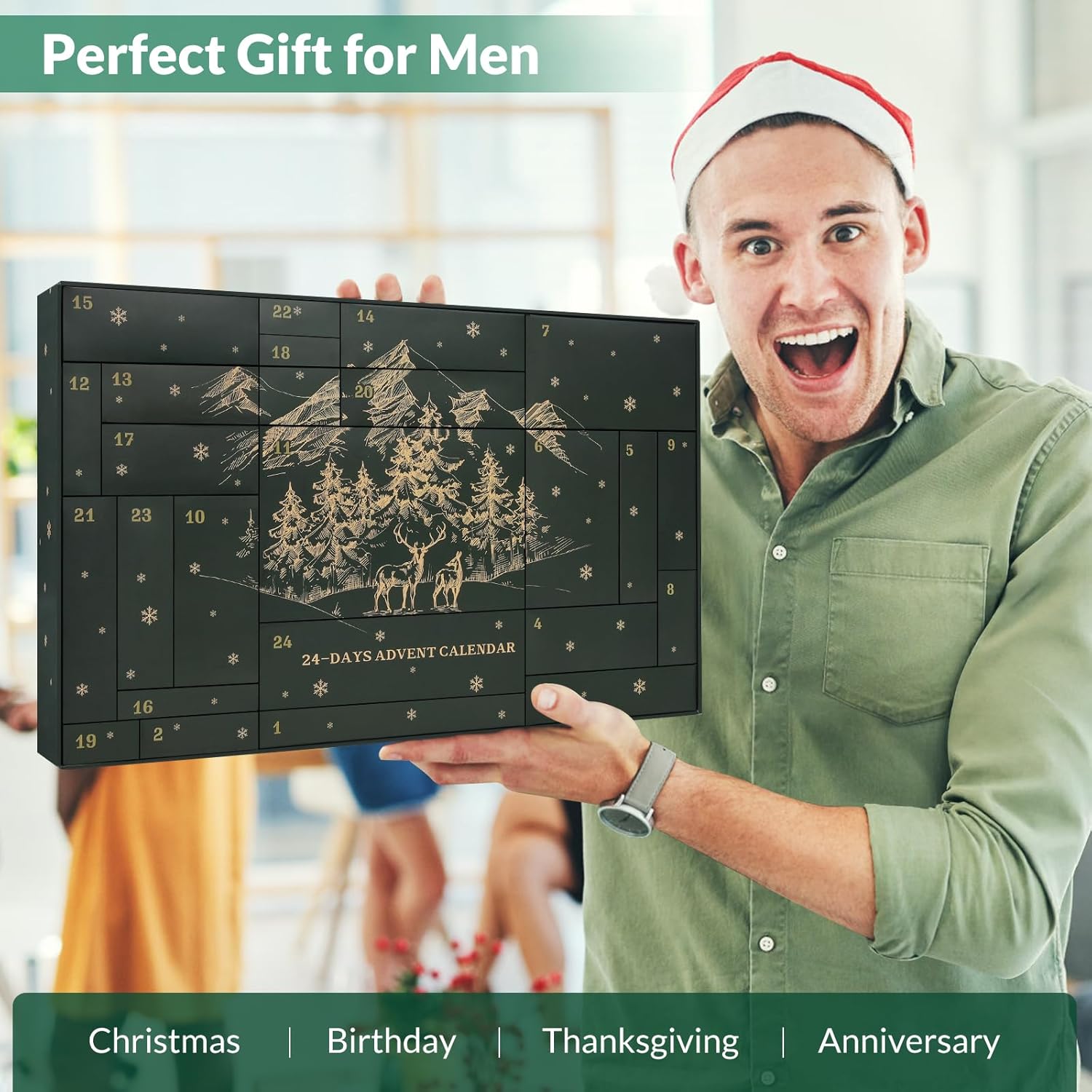 Survival Kit Advent Calendar for Men 2025-24 Days Christmas Countdown Survival Tools Emergency Gear for Teen Adult, Xmas Gifts for Outdoor Enthusiasts, Camping, Fishing, Hiking Adventure - Image 6