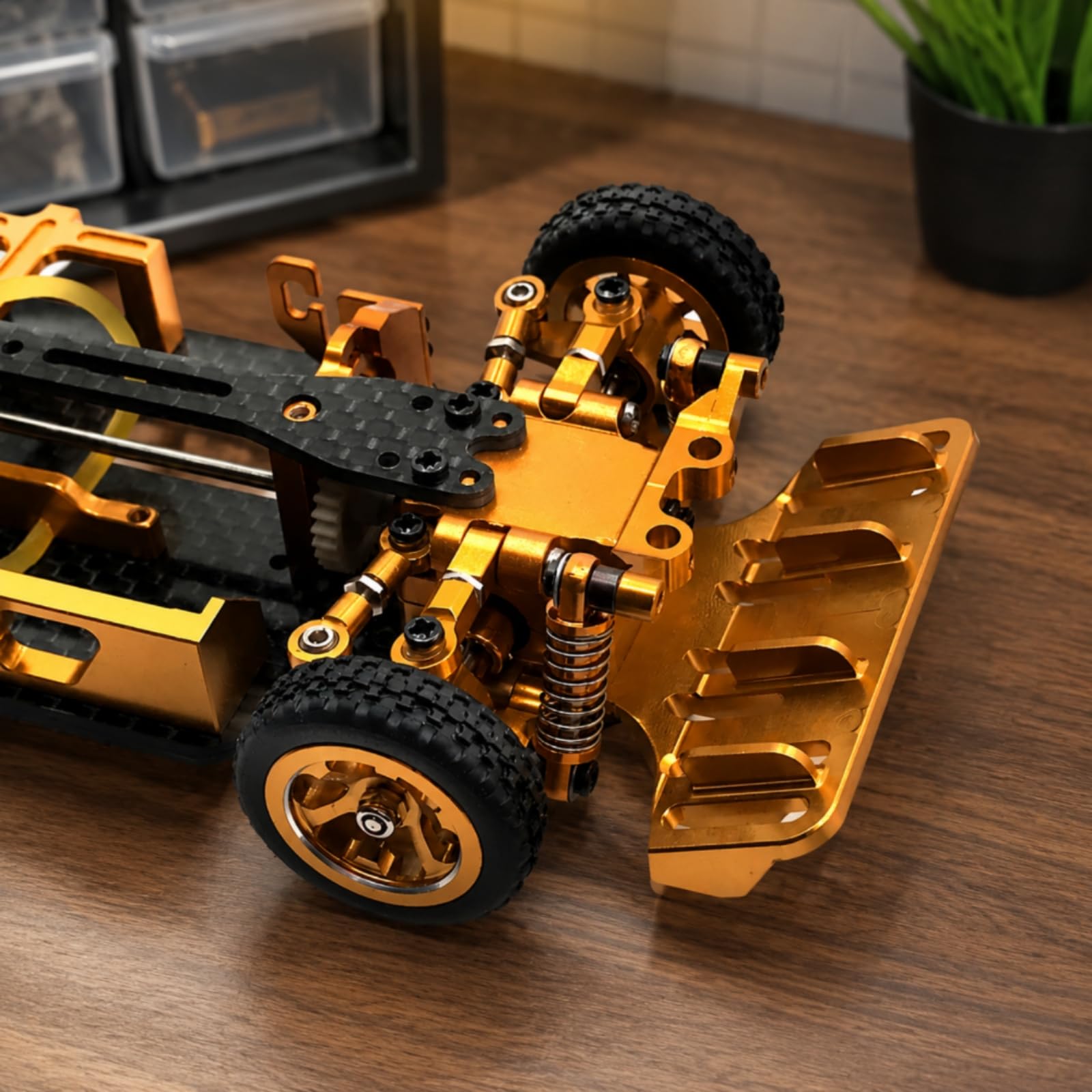 Kit Actualización Resistente Repuestos Amortiguadores RC para Aficionados Al Control Remoto, Titanio