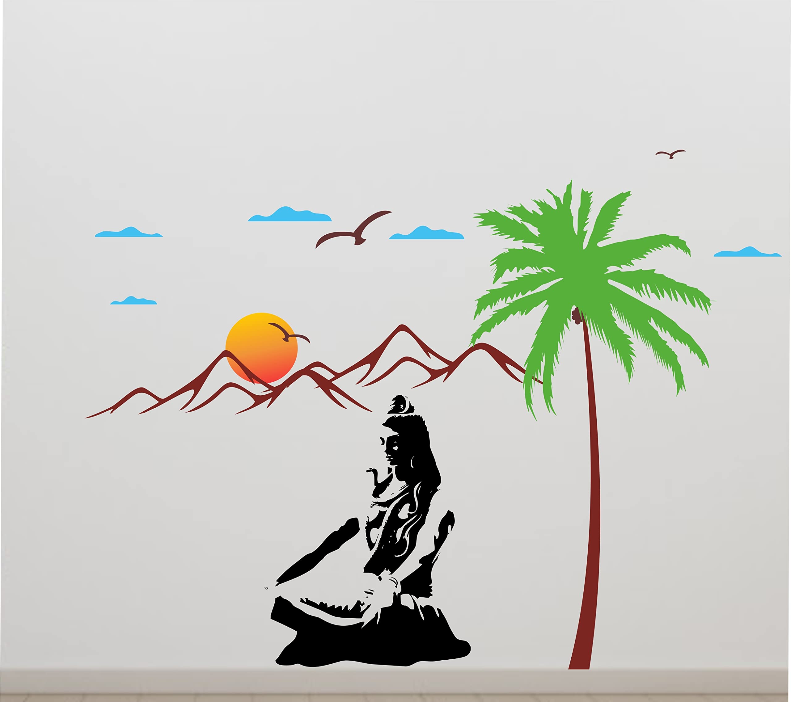 See full amazon price history chart for Byte Shop Maditating Shiva on Kailash Mountain Sun Birds Tree PVC Vinyl Multicolor Decorative Wall Sticker for Wall Decoration WD098 Byte Shop Maditating Shiva on Kailash Mountain Sun Birds Tree PVC Vinyl Multicolor Decorative Wall Sticker for Wall Decoration WD098 (B09J3XB5X5) Amazon Price History, Amazon Price Tracker