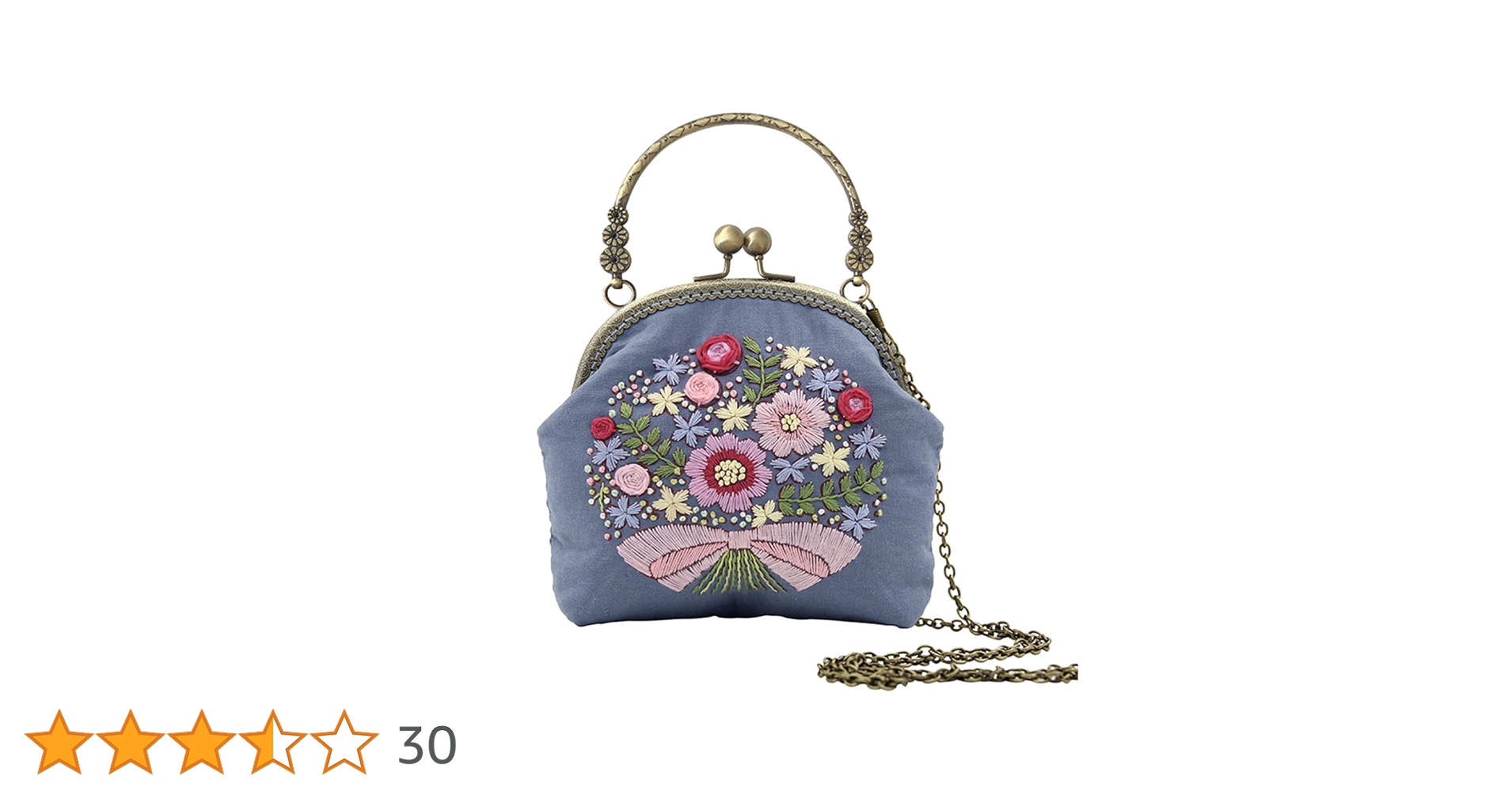 Amazon | (ADOSSY) 刺繍バッグキット 刺繍キット 初心者 セット