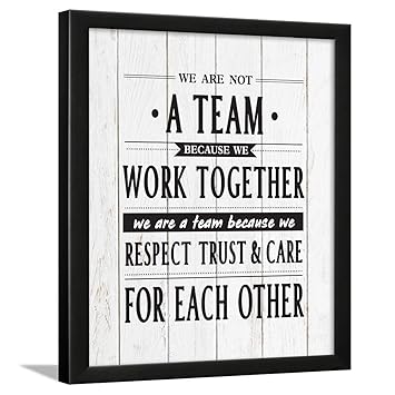 Chaka Chaundh - Office Quotes Frames - Motivational Quotes Wall Frames for Office - Team Work Business Quotes Wall Frame - Office Quotes Poster - (13.5 X 10.5 Inches) (White wood vintage - color - 7)