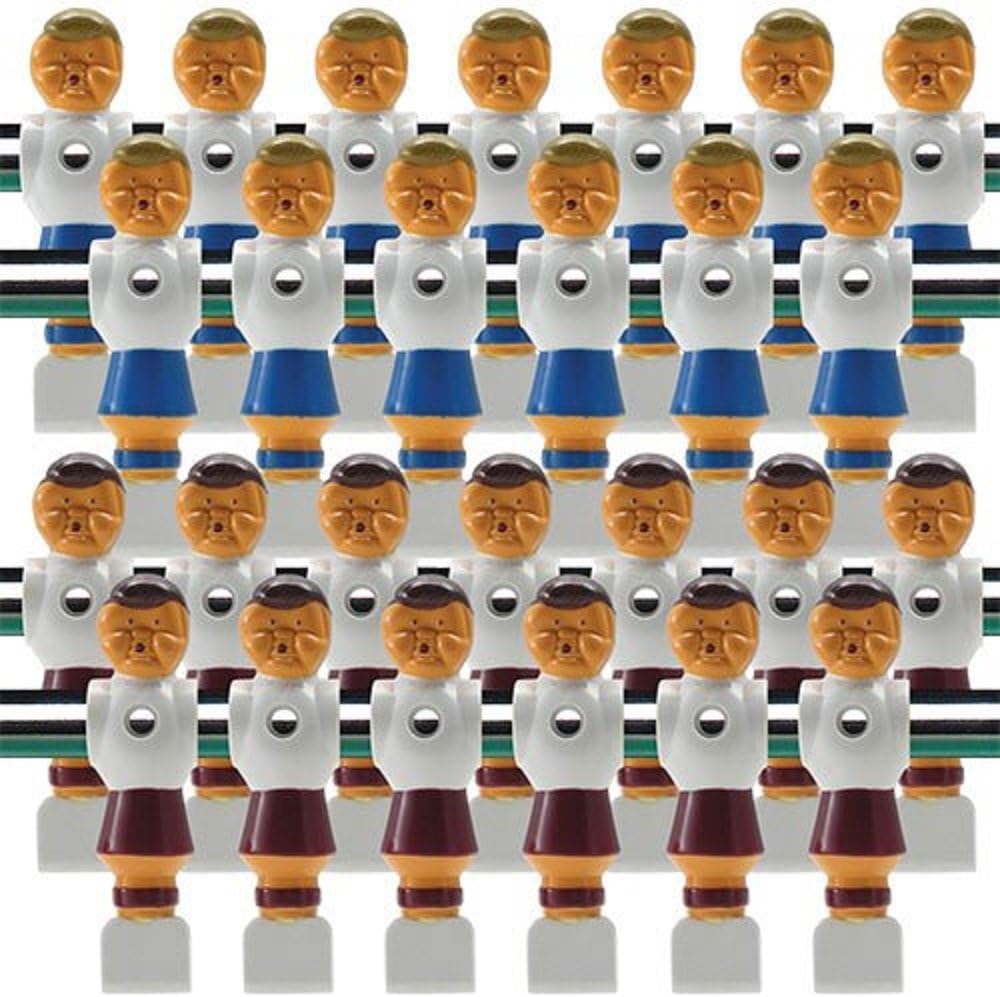 26 Old Style Red and Blue Foosball Men