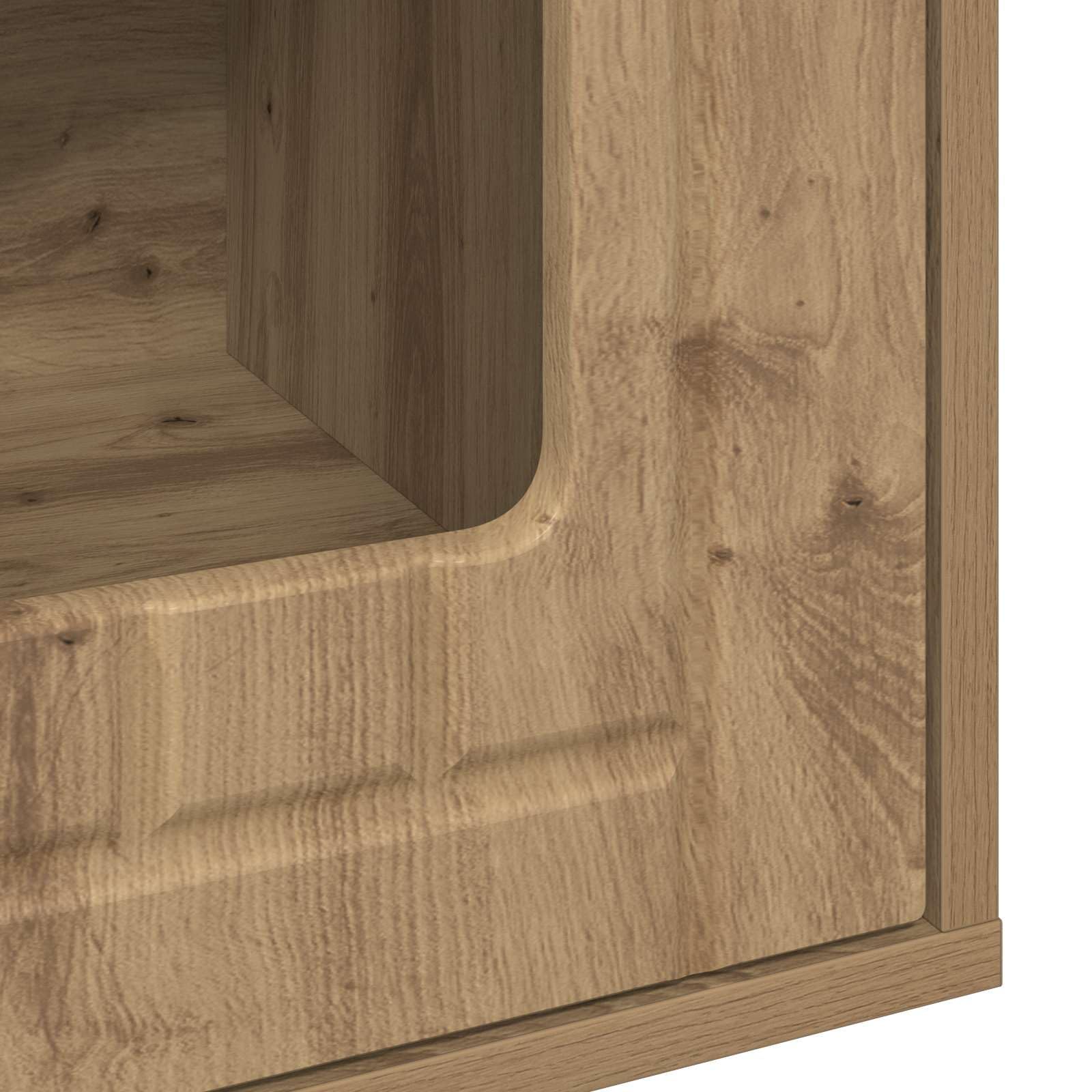 vidaXL Casa para Gatos Roble Artesanal 53 x 52 x 62 cm, Guarida Moderna para Gatos, Rincón Acogedor, Refugio Duradero, Hogar Estilo Compacto