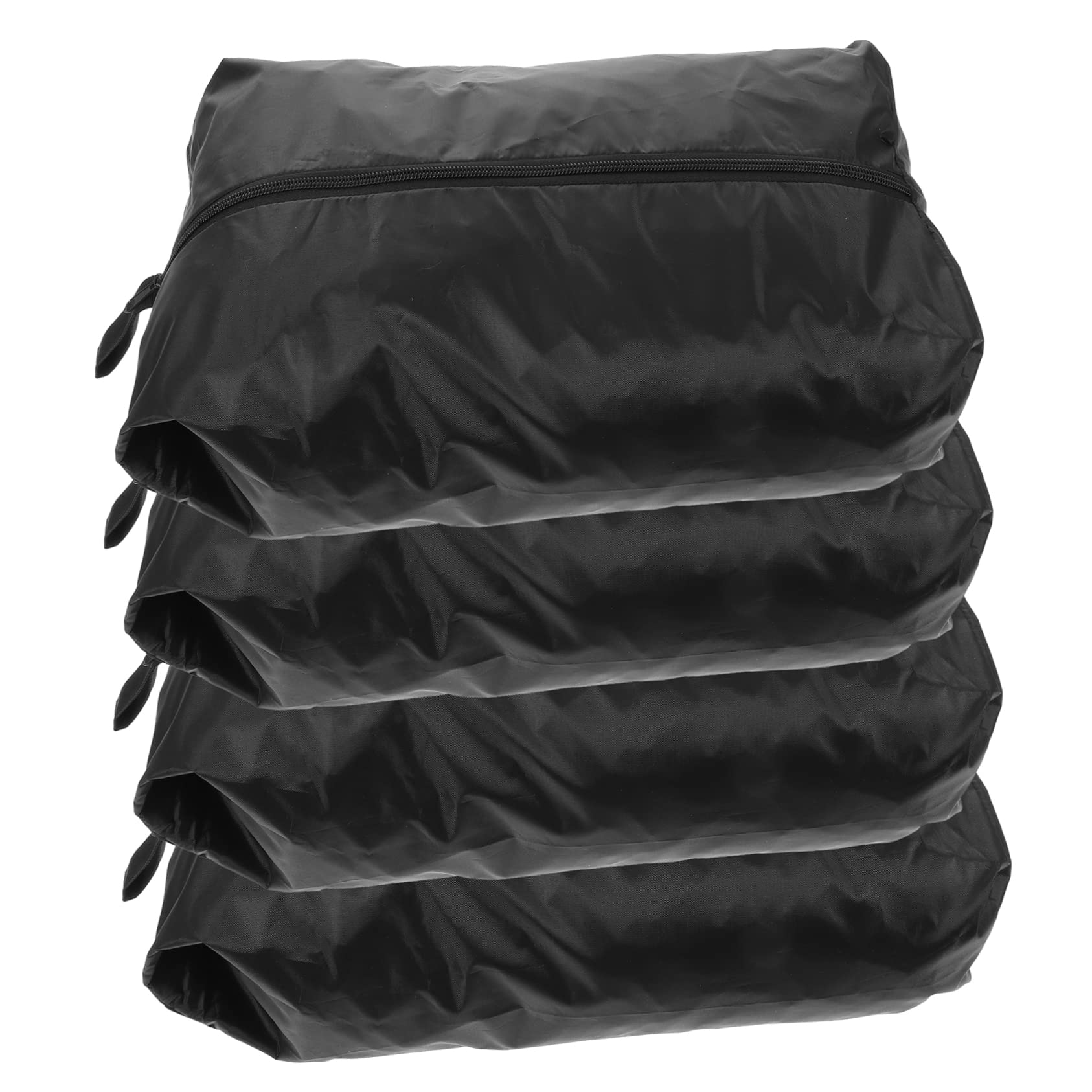 Set di 4 Sacchetti Impermeabili da Viaggio in Poliestere Nero