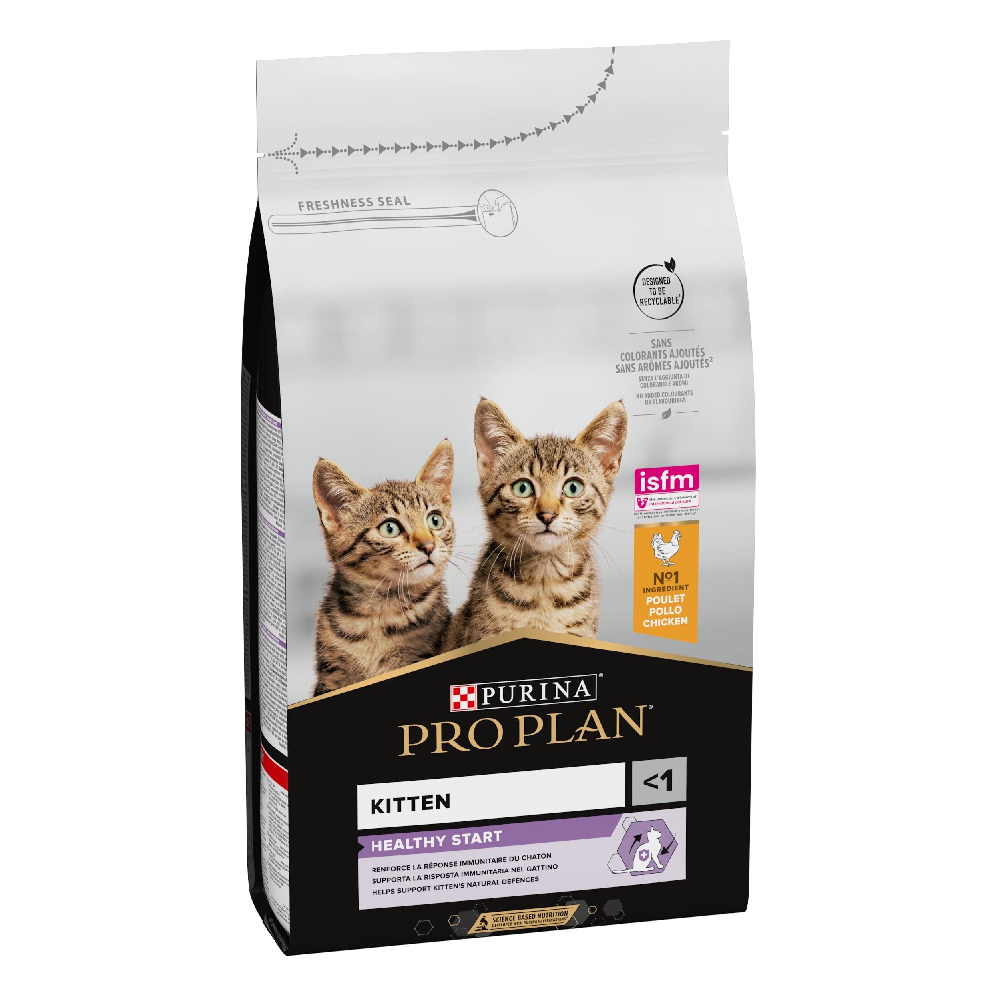 Purina Pro Plan Optistart Kitten, Gatto Crocchette Ricco in Pollo, 1.5 kg