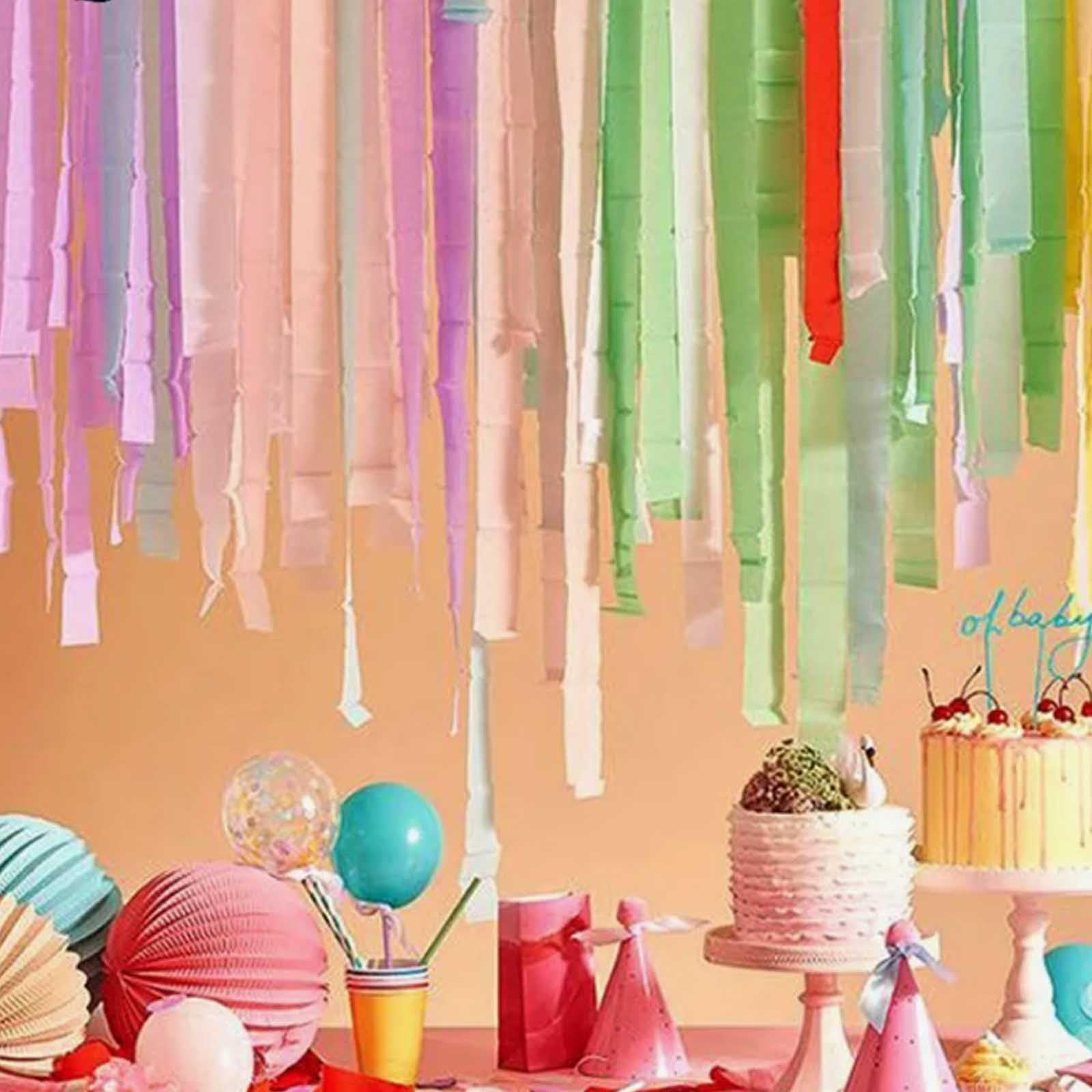 FVCENT 30 Rolls Party Papier De Crêpe Streamers Party Streamer