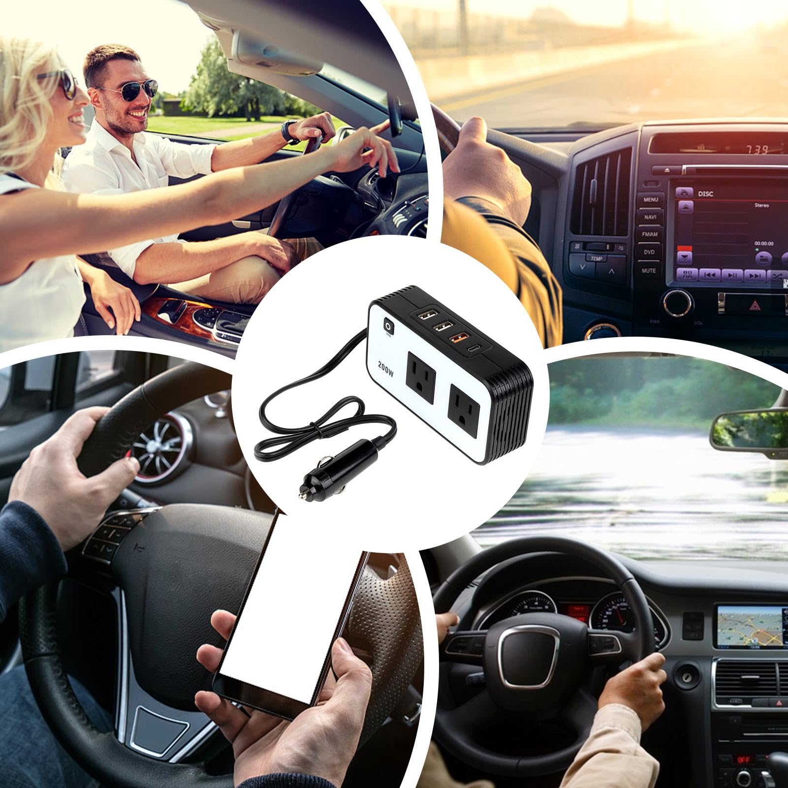 Convertitore di uscita 'adattatore per per auto, adattatore di
