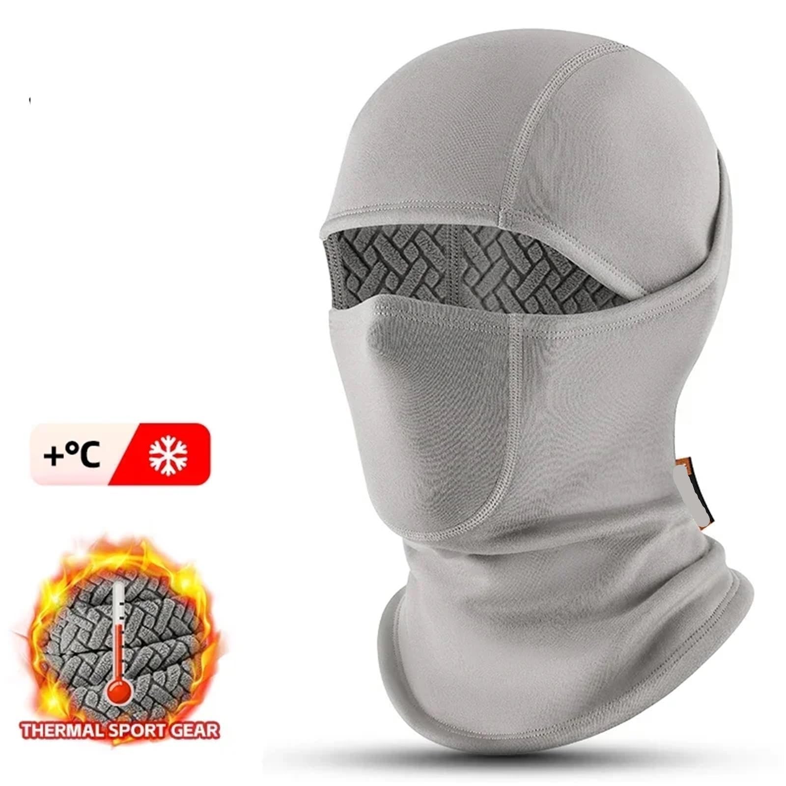 Masque De Cyclisme Cagoule épaisse en Jacquard for Moto, équipement de Sport Thermique, Double Couche, Chaud, for Le Ski, Le Cyclisme, 2 pièces, Hiver Écharpe pour La Moto
