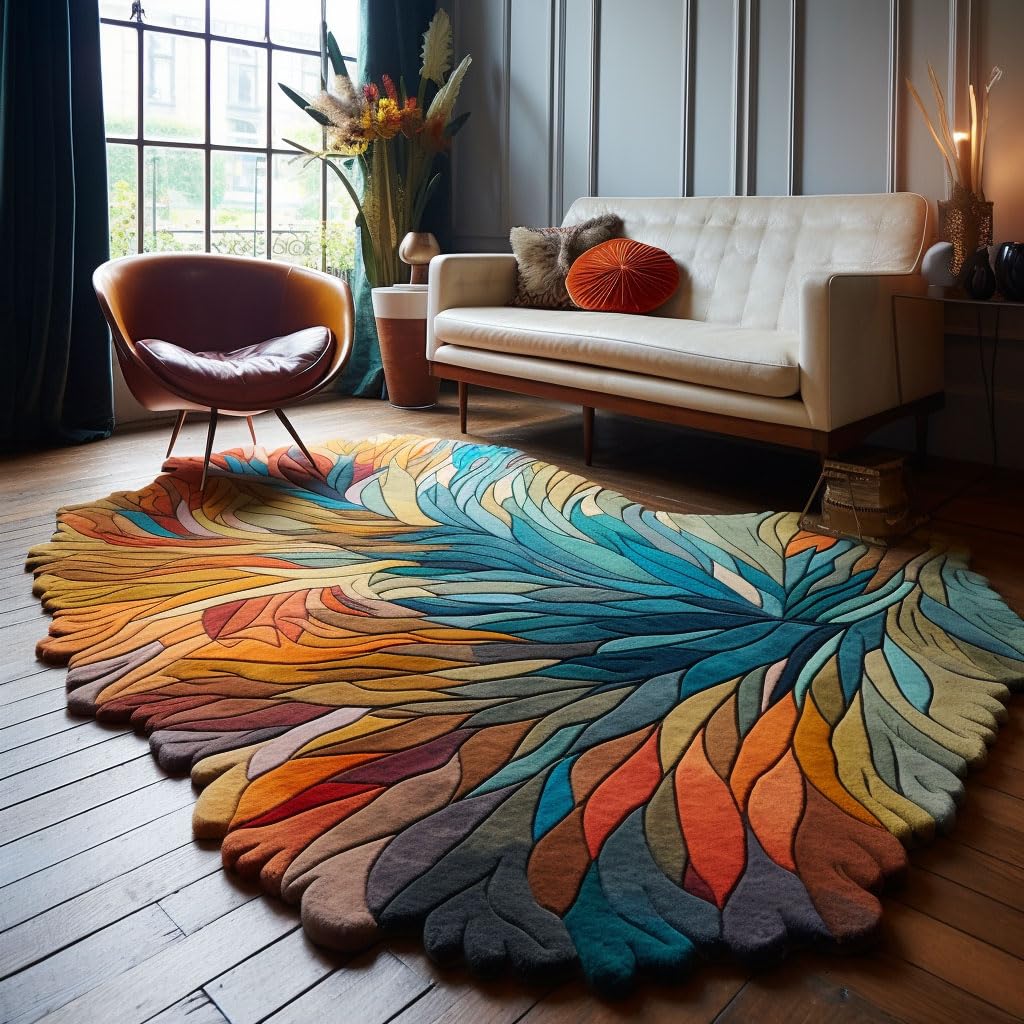 RUGORIA Irregular Wool Rug