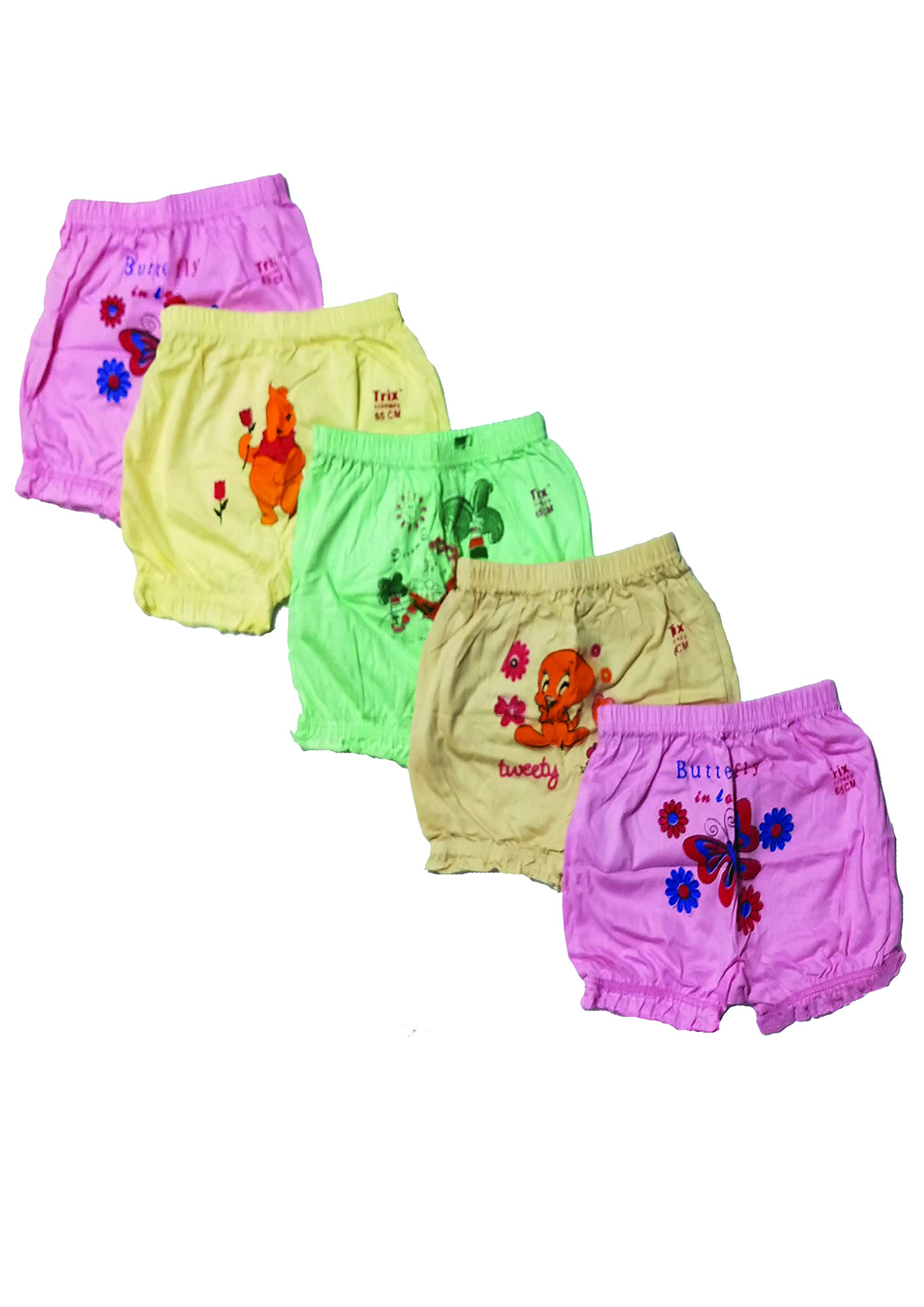 Rock Baby Boy's & Baby Girl's Cotton Bloomers Pack of 5